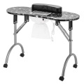 Nail Dust Collector Desk Portable MDF Manicure Table With Nails Vacuum Cleaner Wrist Cushion Nail Art Beauty Salon Desk
