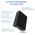 kebidumei 10/100Mbps 16 Ports Fast Ethernet Network Switch with EU plug LAN RJ45 Vlan Switcher Hub For Desktop