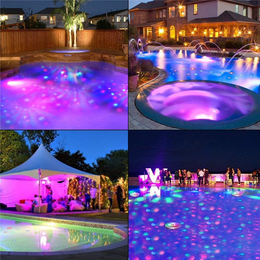 Floating Underwater Swimming Pool Light LED Disco Party Light Glow Show Fountain Fish Tank Aquarium Pond Hot Tub Spa Lamp