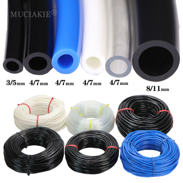 3/5mm 4/7mm 8/11mm New PVC Garden Water Hose Irrigation Watering Tubing 1/8'' 1/4'' 3/8'' Black White Blue Transparent Hose