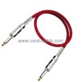 DML Series Instrument Guitar Cable Jack to Jack Red Nylon Jacket