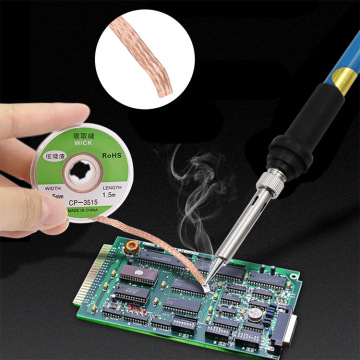 2/2.5/3/3.5mm Width 1.5M Length Desoldering Braid Welding Solder Remover Wick Wire Lead Cord Flux BGA Repair Tool