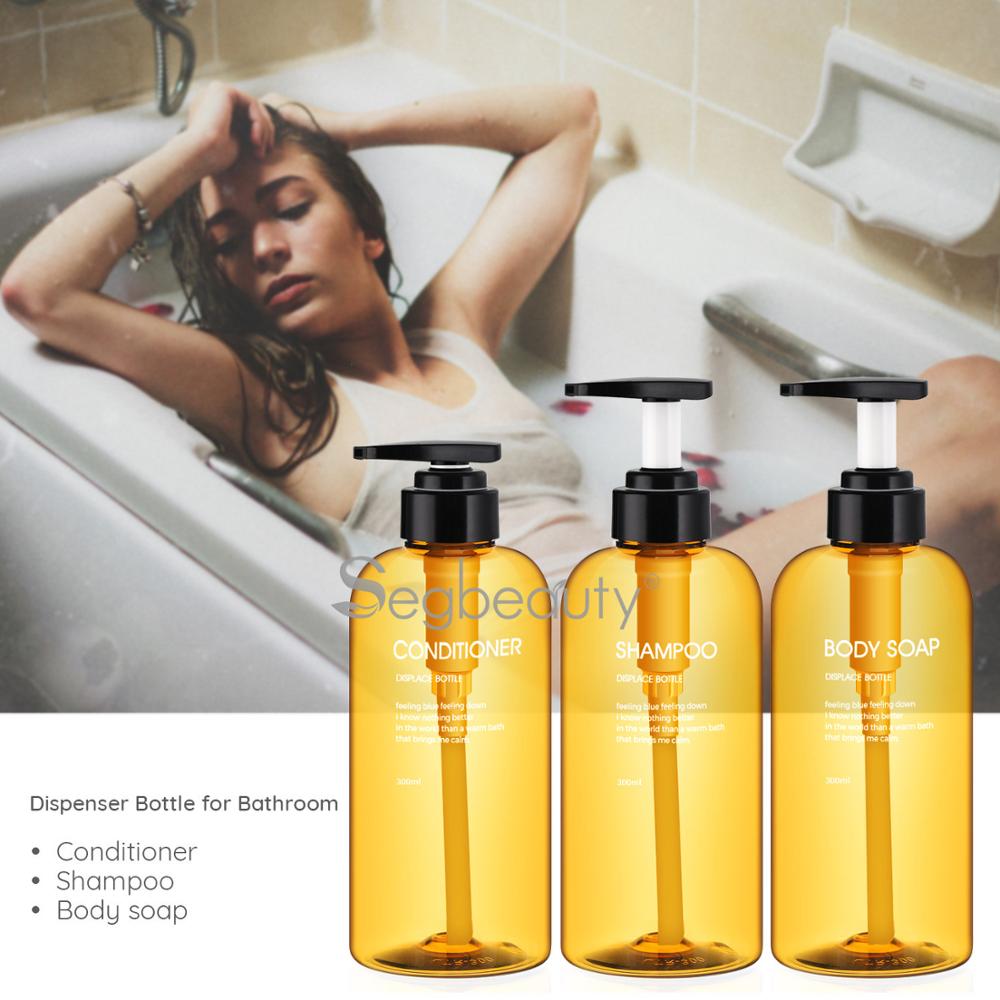 Segbeauty 3pcs Soap Dispenser Bottle Hand Sanitizer Bottle 500ml Cosmetics Shampoo Body Wash Lotion Bottle Outdoor Travel