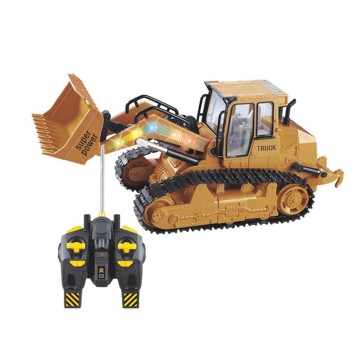1:12 RC Excavator Shovel Remote Control Construction Bulldozer Truck Toy Light RC Truck Metal Tractor Shovel Toys For Children
