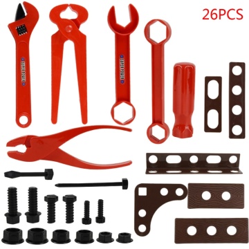 26/51Pcs Garden Tools Toys Pretend Play Repair Tool Environmental Plastic Engineering Maintenance Tools Gifts for Children