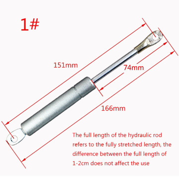 1pc Full length 166mm range hood door hydraulic rod support rod telescopic pull rod stretch rod buffer pneumatic rod
