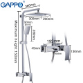 GAPPO shower System bathroom massage showers wall mounted shower heads chrome polished rainfall bath mixer rain shower sets