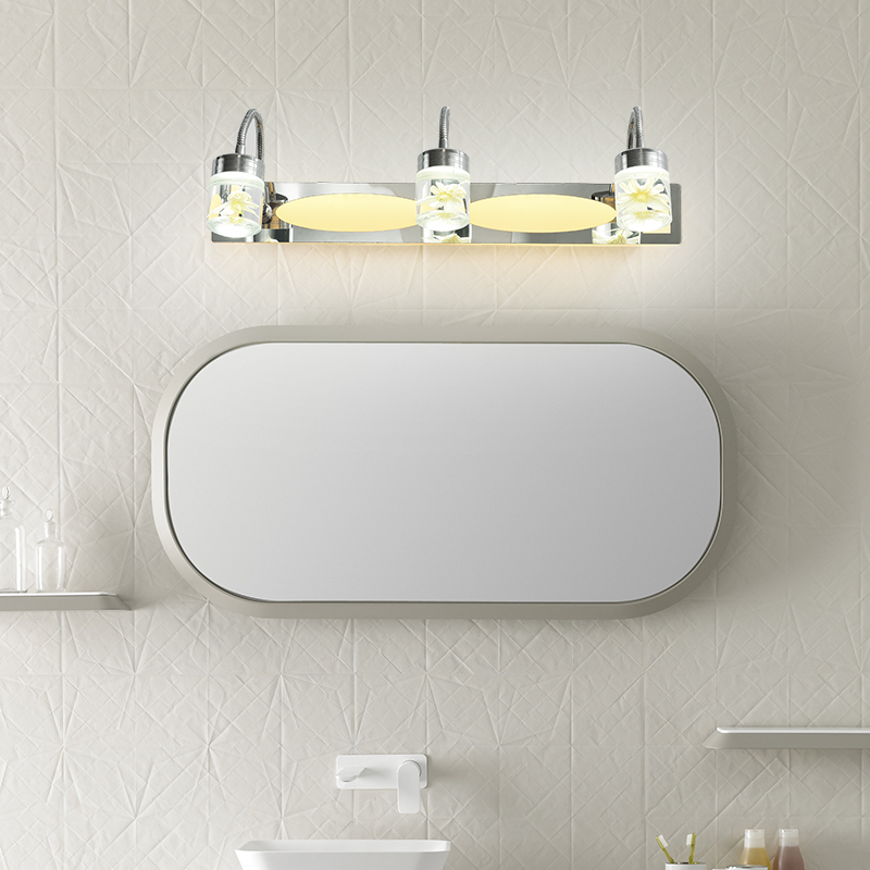 AC110-220V L46cm 53cm Modern Minimalist LED Mirror Light Mirror Front Lamp bathroom vanity toilet wall lights