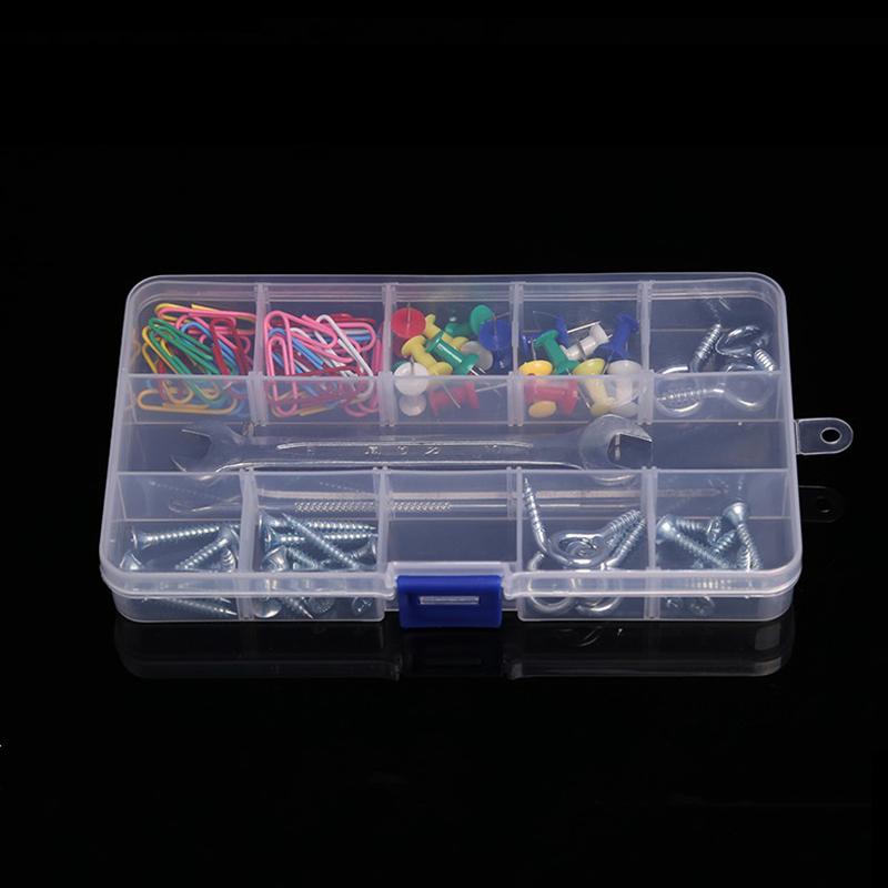 15 Grid Adjustable Storage Box Plastic Box Jewelry Accessories Box Parts Sorting Box Components Packaging Box Storage Case