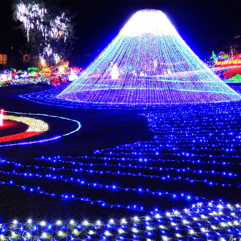 Xmas Outdoor christmas lights led fairy string lights 10M 20M 30M 50M100M Luces Decoracion garland Wedding holiday light EU Lamp