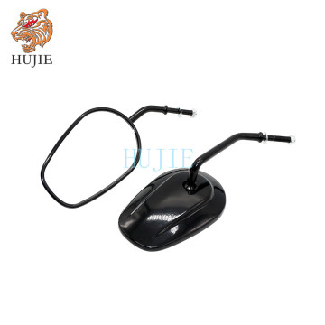 Universal Motorcycle Tapered Short Stem Rearview Mirror For 82-Later Cruiser Custom XL883C XL883N XL883L Sportster