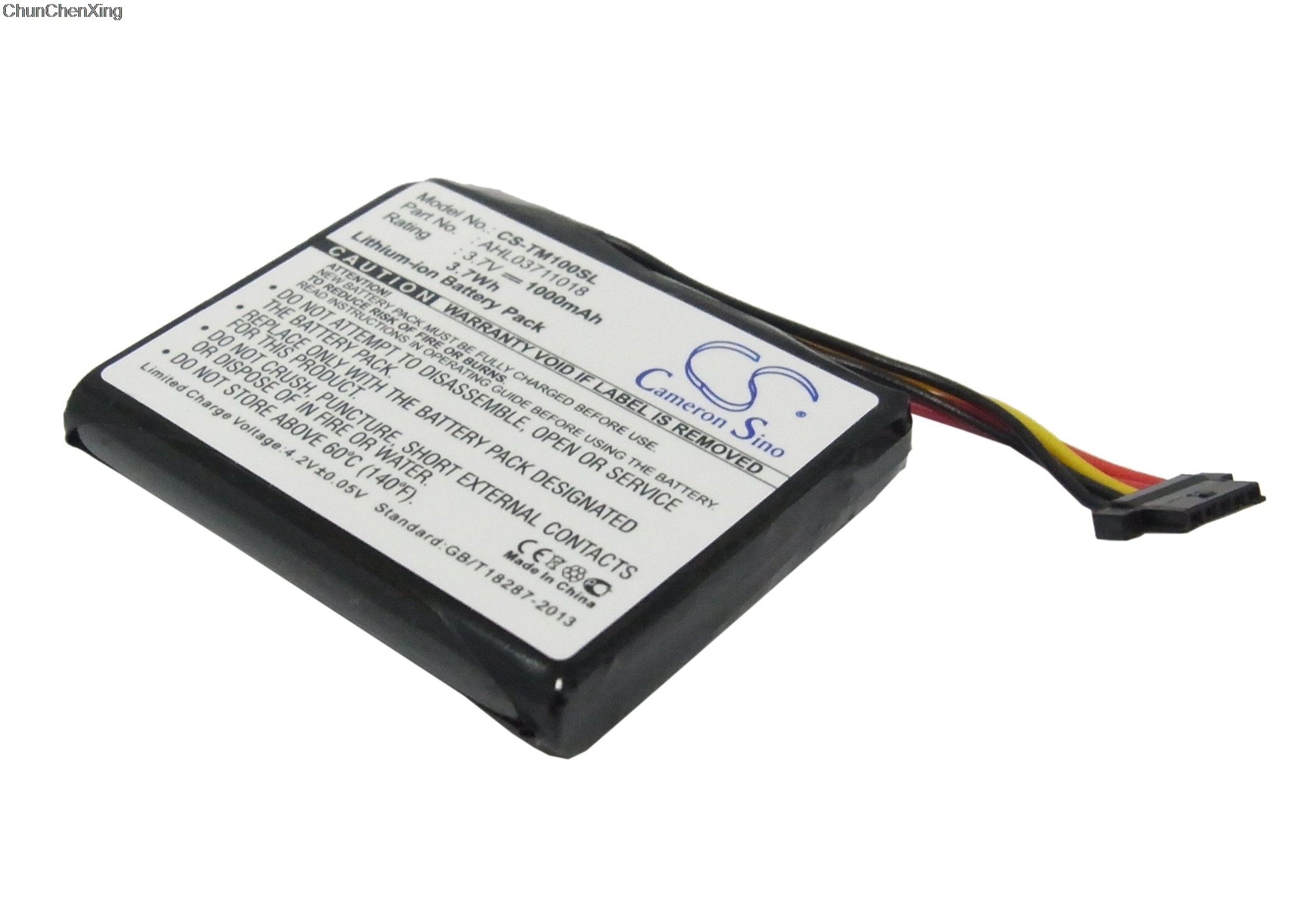 Cameron Sino 1000mAh Battery AHL03711018, VF1C for TomTom Go 1000, 1000 Live, 1005, 2405M, 2405T, Go Live 2050, 2050 World