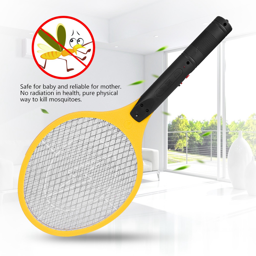 Hand Held Cordless Rechargeable Electric Fly Mosquito Swatter Bug Zapper Racket Insects Killer For Bedroom Outdoor