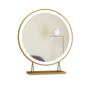 Nordic Desktop LED Smart Makeup Mirror Can Be Wall-mounted Bedroom Net Red Fill Light Mirror Free Adjustment Of Brightness HD