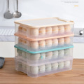 24 Grid Egg Storage Box Food Refrigerator Storage Organizer Kitchen Accessories Egg Holder Fresh Box Dumplings Vegetable