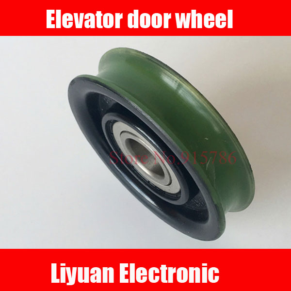 2pcs Elevator door wheel / 85 * 20 * 6204Z hanging wheel/elevator single grooved wheel / elevator accessories