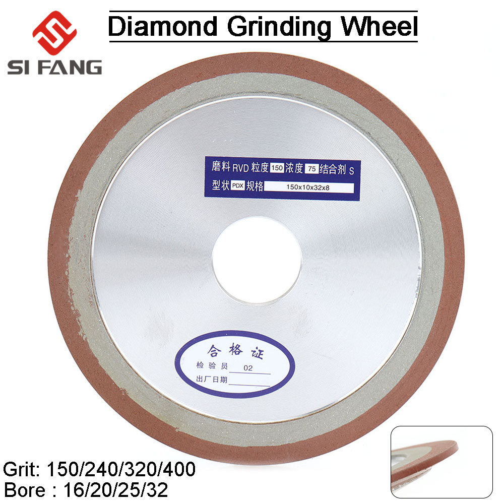 Diamond Grinding Wheel Resin Bonded Disc 75/80/100/125MM Grinder Cutter 150/240/320/400 Grit for Milling Cutter Power Abrasiv