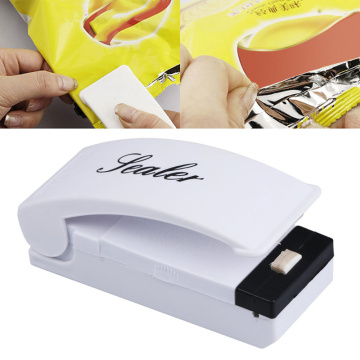 Portable Household Mini Sealing Machine Food Plastic Bag Package Sealer Bag Clips Hand Press Heat Sealing Machine Kitchen Tool