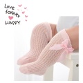 Socks Bow Summer Spring Mesh Newborn Baby Girls Kids for Christmas Winter Non-slip Terry Cotton Sokken Princess Knee High Long