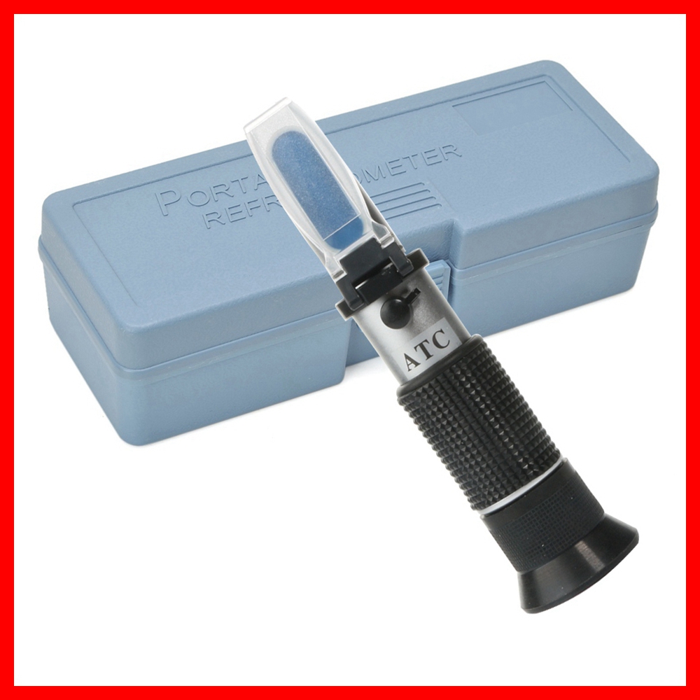 RZ Alcohol Refractometer Sugar Grape Wine Concentration 0~25% Alcohol 0~40% Brix Tester Meter ATC Handheld tool RZ121