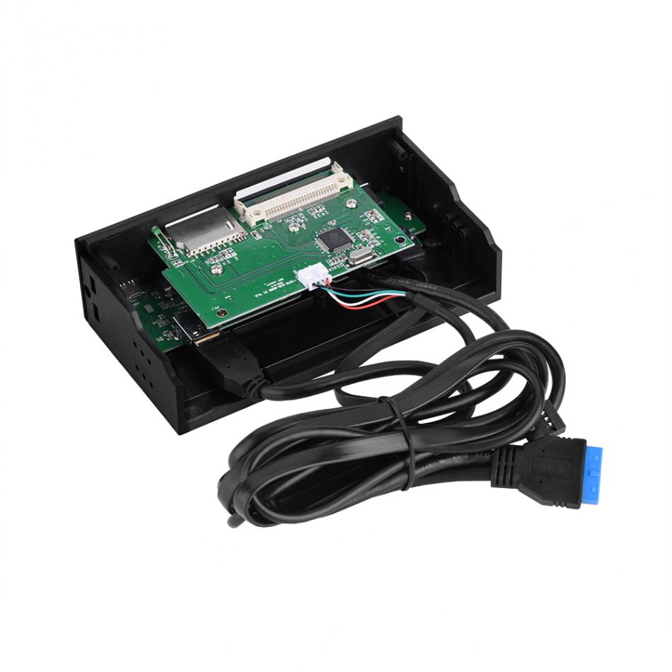 STW 3125 Card Reader 5.25 inches Multifunction Internal Card Reader Dashboard PC Front Panel supports M2 MSO SD MS XD CF card