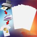 20pcs/Set T Shirt A4 Transfer Paper Iron On Heat Press Craft Fabrics Paper For T Printing Shirts Print A4 Light Inkjet