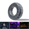 150M/roll High quality solid core 3.0mm black PMMA Plastic end glow Fiber Optic cable