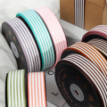 2.5cm Black and White Stripe Grosgrain Ribbon Gift Wrap Ribbon Decoration Ribbons Diy Crafts Materials Packaging Accessories