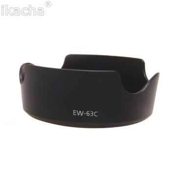 EW-63C EW63C Lens Hood for Canon EF-S 18-55mm f/3.5-5.6 IS STM and EF-S 55-250 STM Camera Lens Hood EW 63C