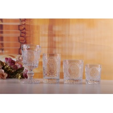 High Quality Roman Sign Glass Drinkware Set Glass Cup And Wine