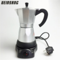 6cups/300ml Electric Coffee Maker Aluminum Material Coffee Pots Moka Pot Mocha coffe Machine v60 Coffee Filter Espresso Maker