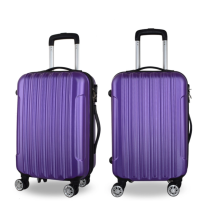 Spinner wheeled ABS luggage trolley bags