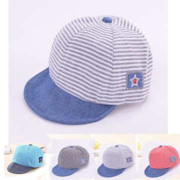 Spring Summer Baby Hat Striped Baby Girl Boy Baseball Cap Outdoor Infant Toddler Sun Hat Soft Kids Children Snapback Hip-Hop Hat