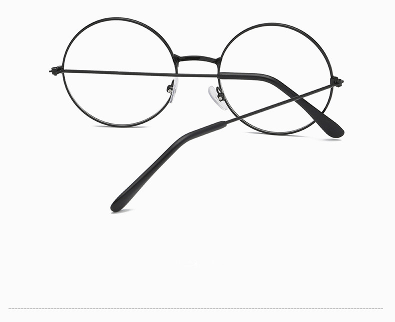 VWKTUUN Sunglasses Women Men Round Glasses Frames Flat Myopia Optical Eyeglasses Frames Metal Frame Artistic Simple Glass Frame