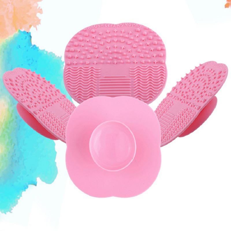 1PC Silicone Makeup Brush Cleaner Pad Make Up Washing Brush Gel Cleaning Mat Hand Tool Foundation Makeup Brush Washing Clean Kit