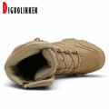 High Quality Men Military Leather Boots Combat Winter Men Army Boots Outdoor Tactical Desert Shoes Men Ankle Safety Special