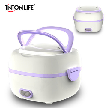 Mini Rice Cooker Thermal Heating Electric Lunch Box 2 Layers Portable Food Steamer Cooking Container Multifunctional Lunchbox