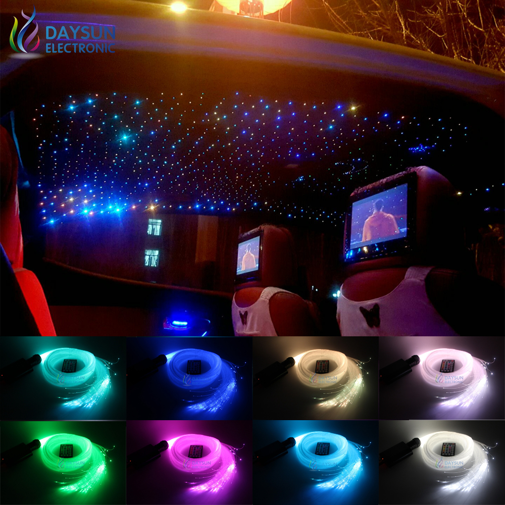 Free Ship Led Optic Fiber Light Ceiling Stars Decoration Lamp Hot Starry Stars DIY Lights Music Control/RF Control for Home/Car