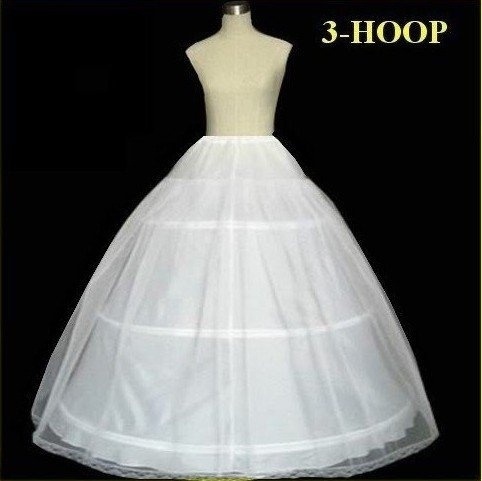 Plus size In Stock Hot Sale 3 Hoop Ball Gown Bone Full Crinoline Petticoats For Wedding Dress Wedding Skirt Accessories Slip