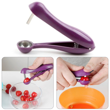 new Durable Cherry Pitters Cherry Fruit Seed Remover Separator Stoner Pitter Corer Kitchen Bar Gadgets Tools gently press down