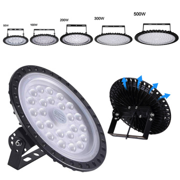 50W 100W 200W UFO LED High Bay Lights 220V 110V AC Ultraslim Miner Lamp High Quality Waterproof Floodlight Mall Warehouse Lights