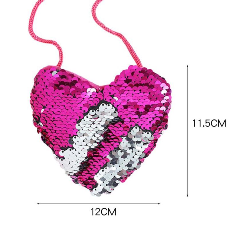 Heart Mermaid Tail Sequins Coin Purse Wallet Souvenirs Wedding Gifts for Guests Kids Women Bridesmaid Gift Party Favors Present