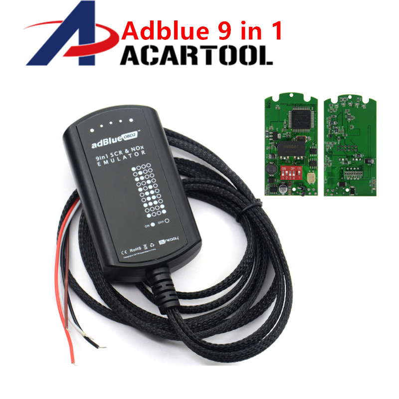 Adblue Emulator 9 in 1/9in1 Universal Adblue-emulator NOT NEED ANY SOFTWARE Emulation Box for multi-brands Trucks