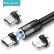 KUULAA Magnetic Charging Cable USB Charger Cord Micro Type C Fast Charge Cable For iPhone Xiaomi Mobile Phone Magnet USBC Wire