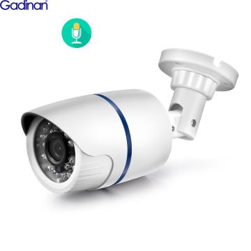 Gadinan ONVIF 2592x1944P 5MP Surveillance IP Camera Audio Sound Record Motion Detection 3MP Waterproof Indoor Outdoor Camera POE