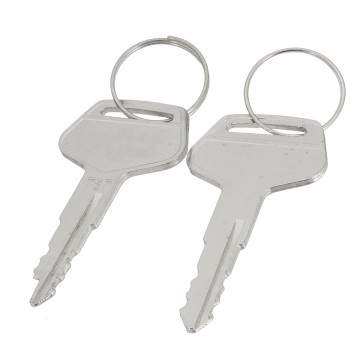 2pcs Silver 787 Ignition Keys for Komatsu Heavy Equipment Excavator Dozer Loader