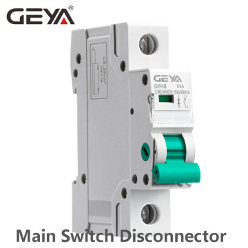 Din Rail Isolator Circuit Breaker 230V/400V Main Switch 63A 100A 125A Isolating switch GEYA