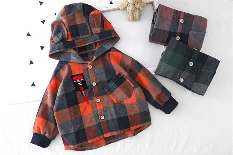 HYLKIDHUOSE 2020 Spring Boys Clothing Sets Baby Cartoon Plaid Shirt Casual Pants Toddler Infant Clothes Children Kids Clothing