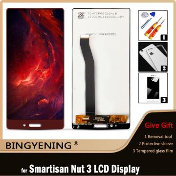 Original For Smartisan Nut 3 LCD Display Screen Touch Digitizer Assembly For 5.99`` Smartisan Nut 3 OC105 With Frame Replace