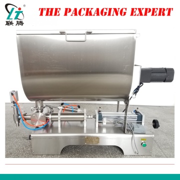 Chilli Sauce Filling Machine 80l Mixing Hopper Filler Meat Paste Grease Peanut Butter Hot Pepper Thick Broad Bean Free Shipping